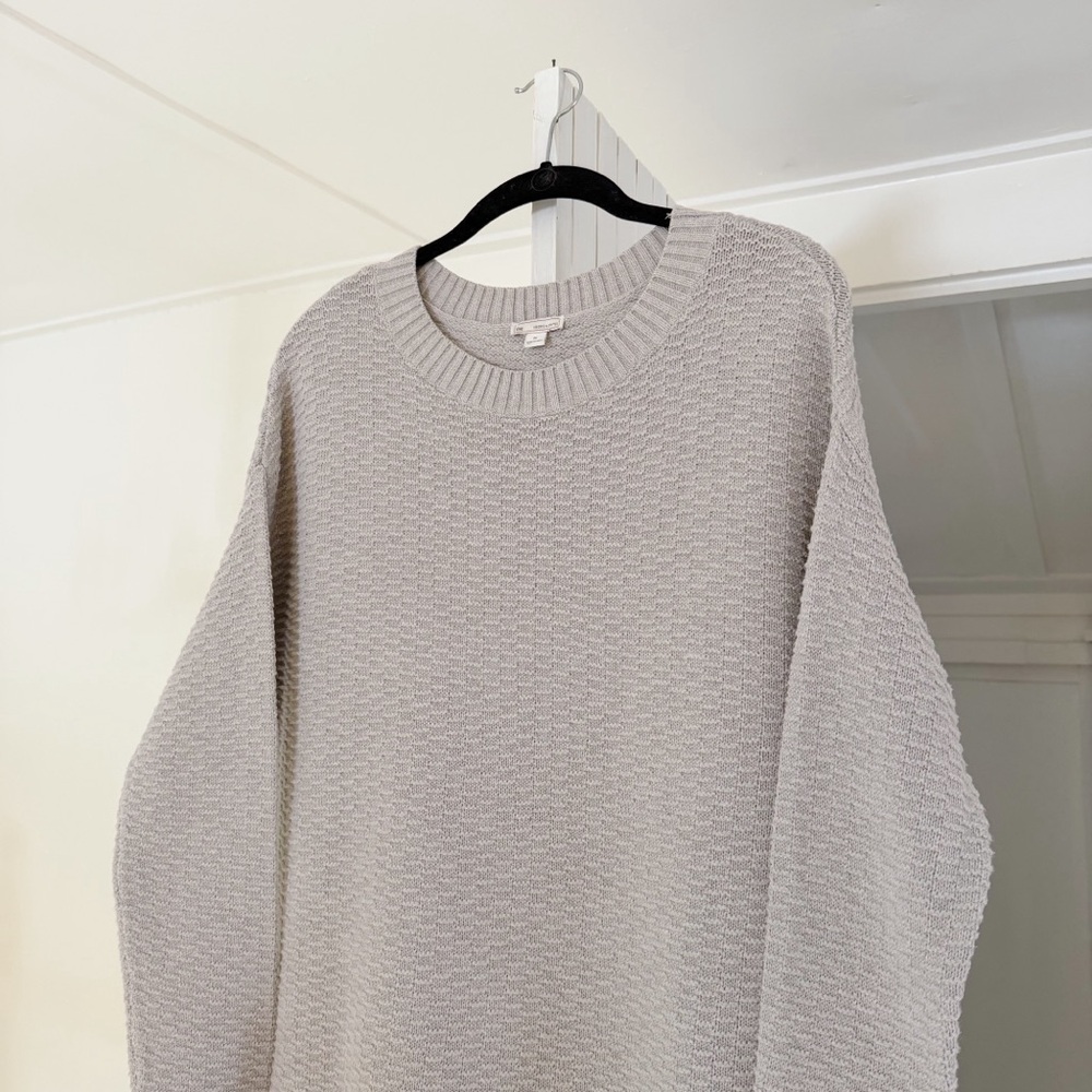 Gap Stitchy Oversized Pullover Sweater in Light Heather Grey - Picture 7 of 8